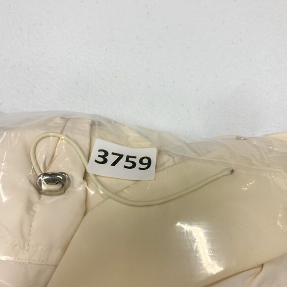 Grey Lab Down Filled Jacket Womens Small Ivory Designer Chic Boho Goose Feathers - Picture 16 of 16